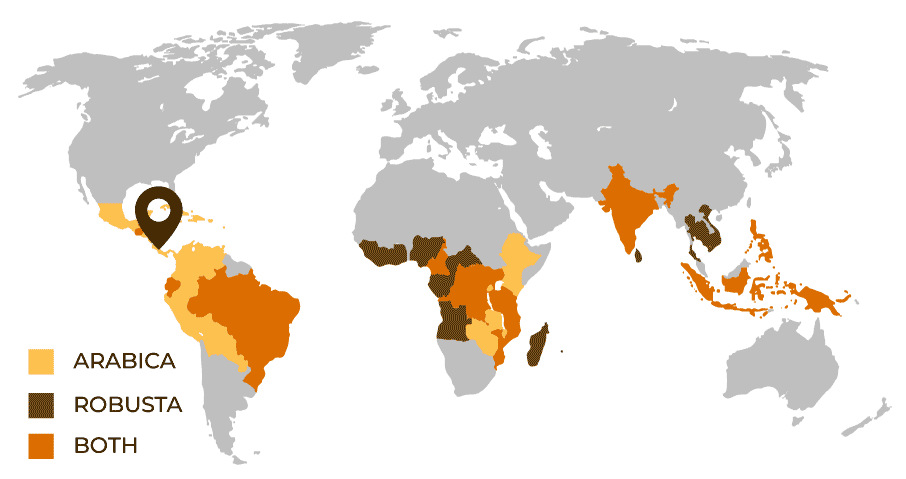 Posizione geografica del Costa Rica Paese in America del Nord