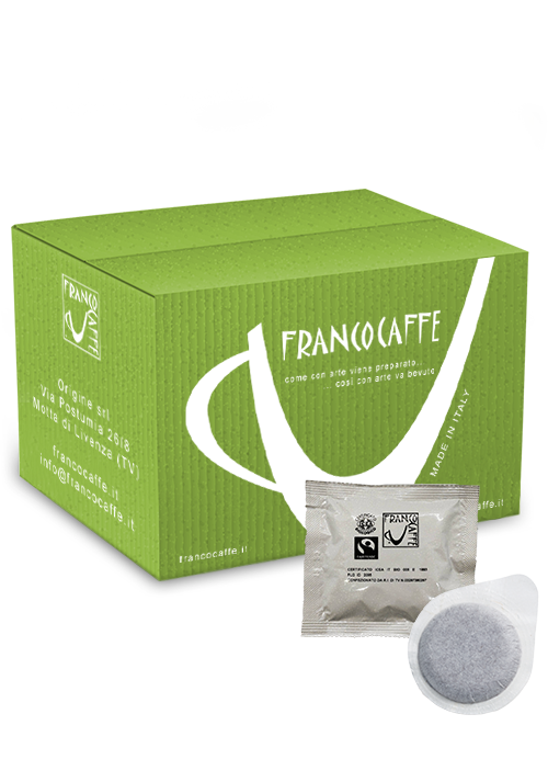 Photo 100 pcs Organic Decaffeinated coffee pods Francocaffe